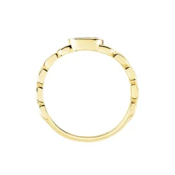 Bague Chain Or Jaune Topaze