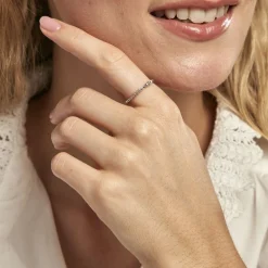 Bague Cherish Argent Blanc Oxyde De Zirconium