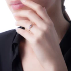 Bague Chloe Or Blanc Oxyde De Zirconium