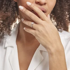 Bague Chou Or Blanc Diamant