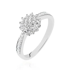 Bague Chou Or Blanc Diamant