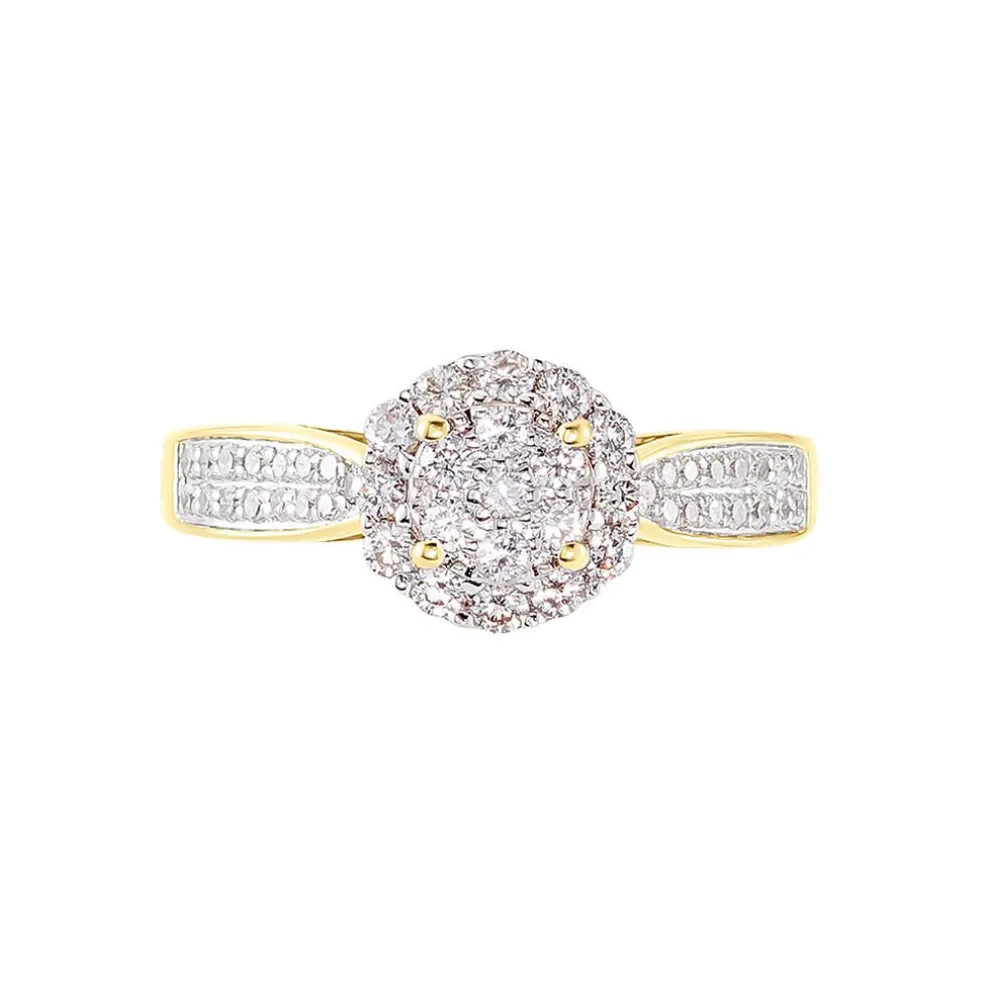 Bague Chou Or Jaune Diamant