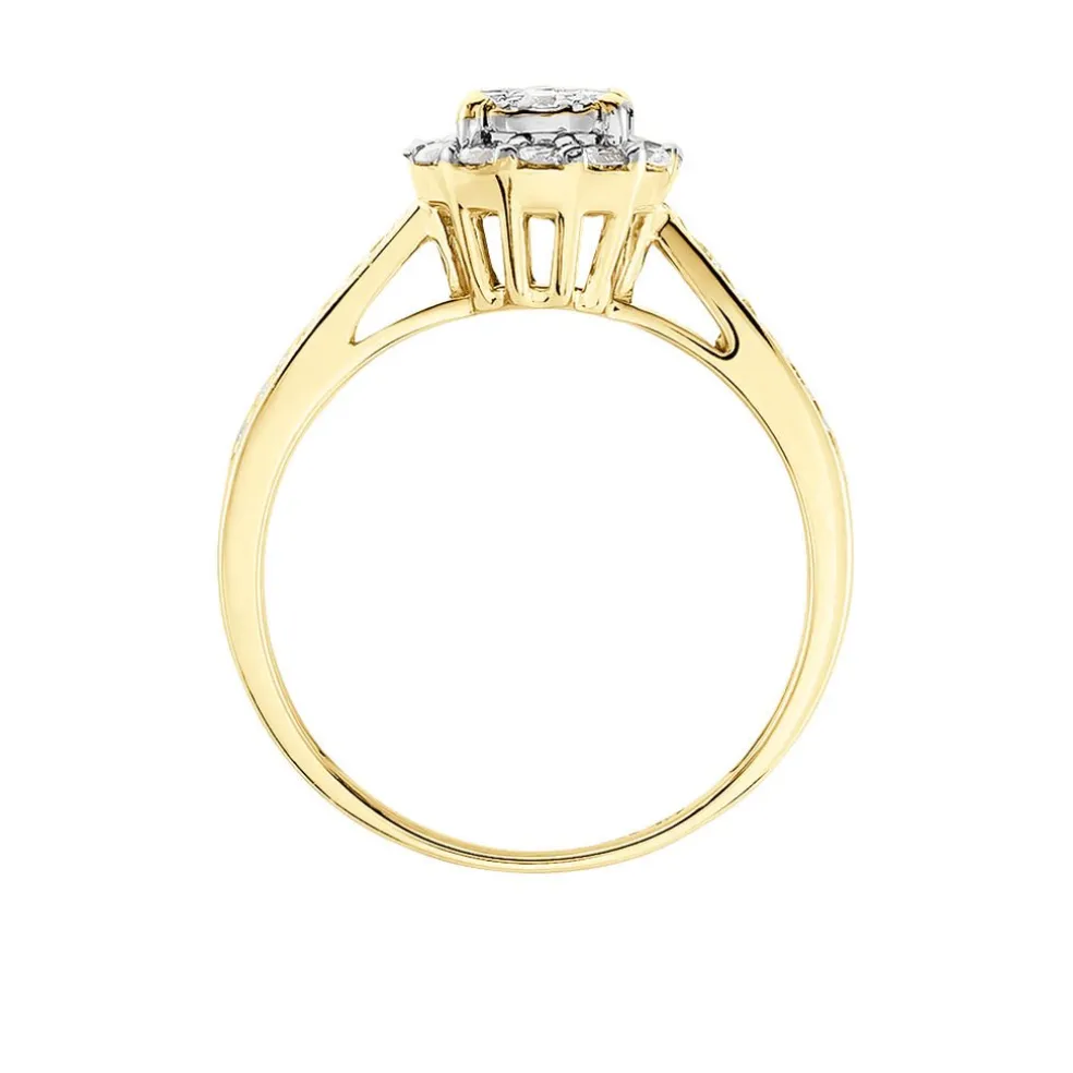 Bague Chou Or Jaune Diamant