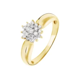Bague Chou Or Jaune Diamant