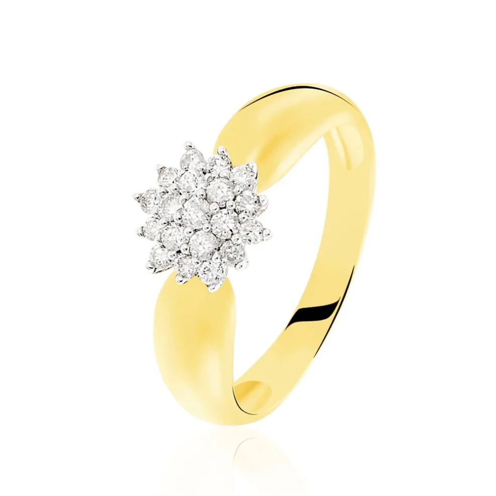 Bague Chou Or Jaune Diamant