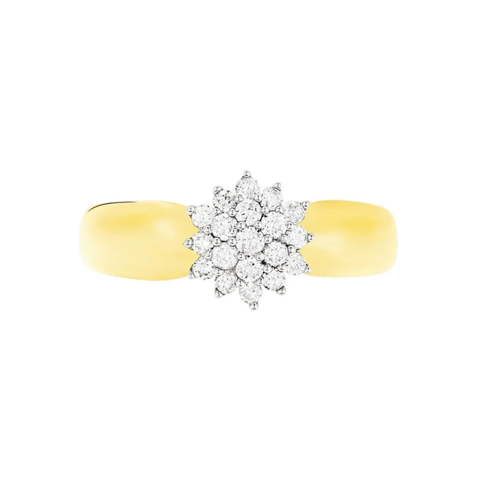 Bague Chou Or Jaune Diamant