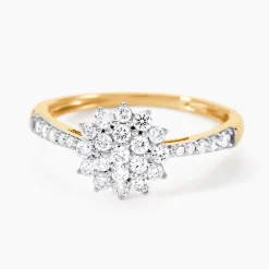 Bague Chouchana Ld Or Jaune Diamant Synthétique