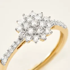 Bague Chouchana Ld Or Jaune Diamant Synthétique