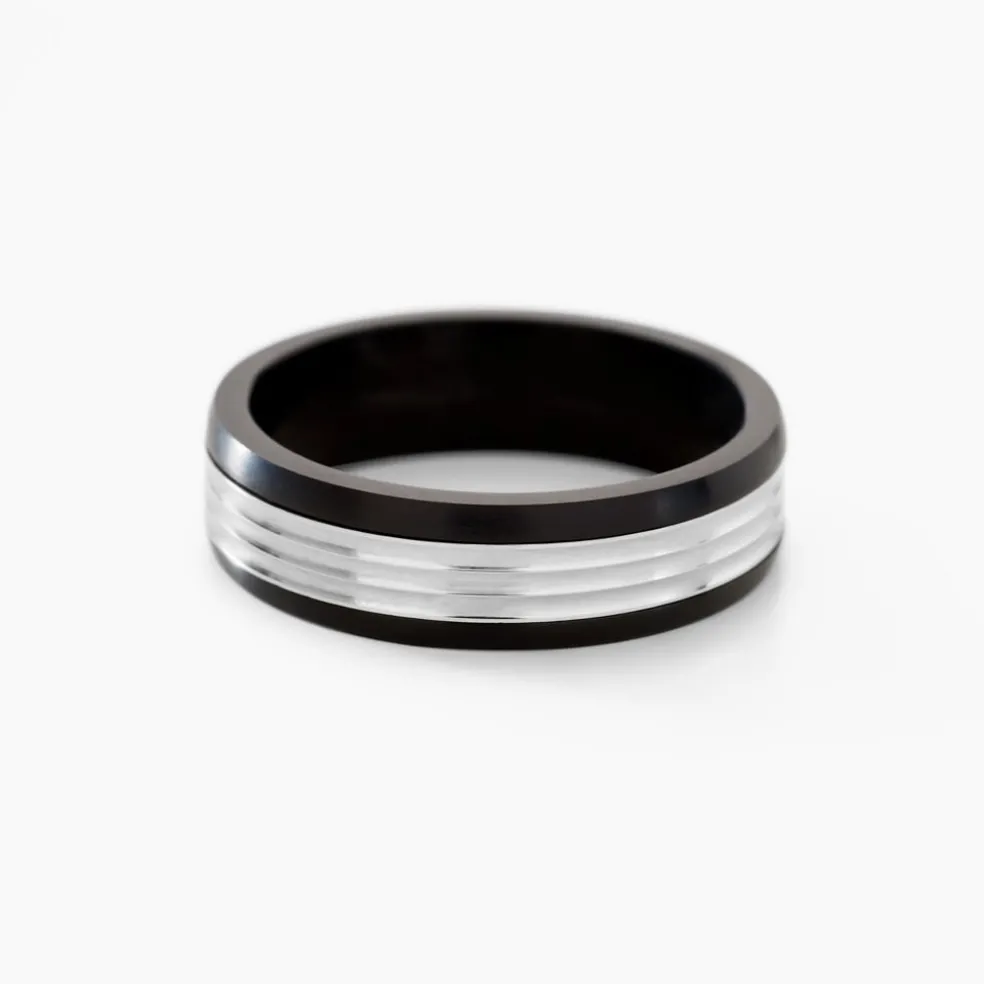 Bague Christell Acier Blanc