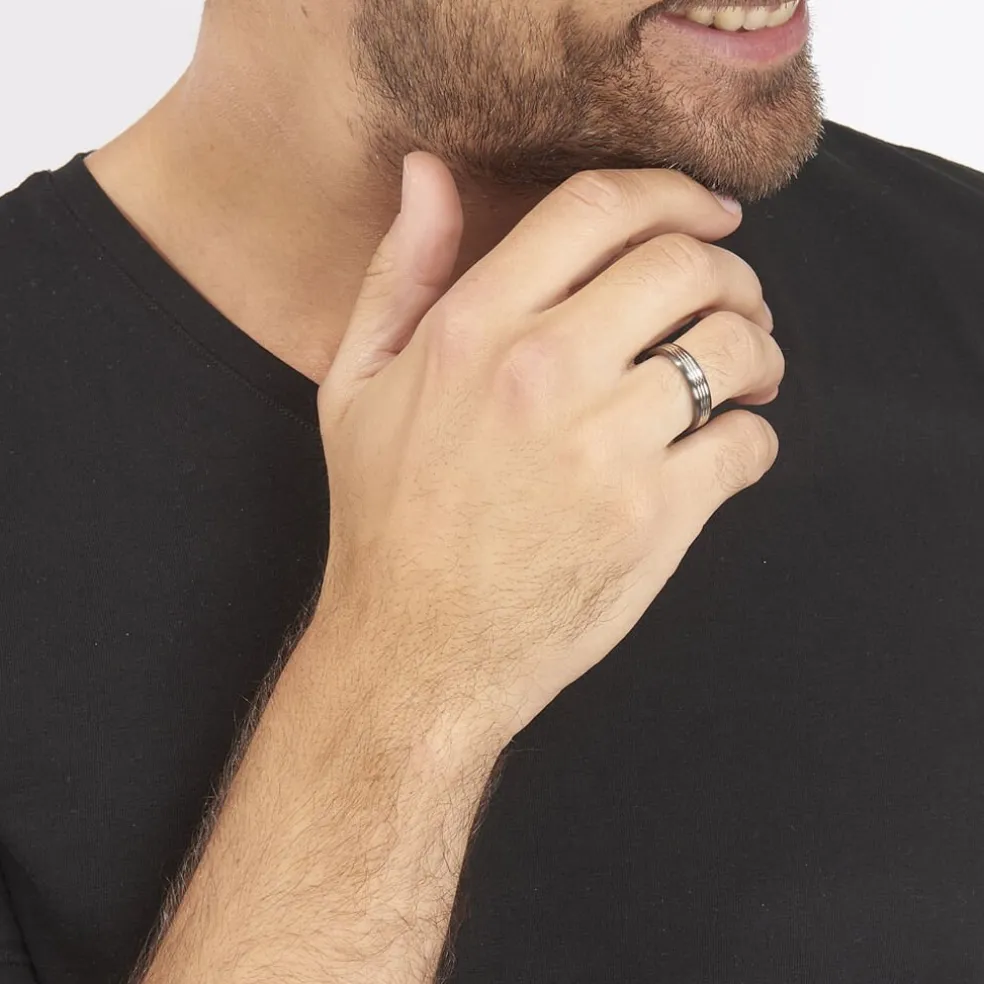 Bague Christell Acier Blanc