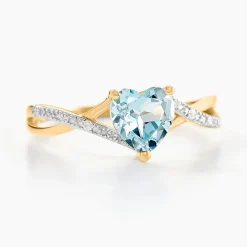 Bague Clothilde Or Jaune Topaze Oxyde De Zirconium