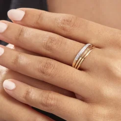 Bague Clotilda Or Jaune Diamant