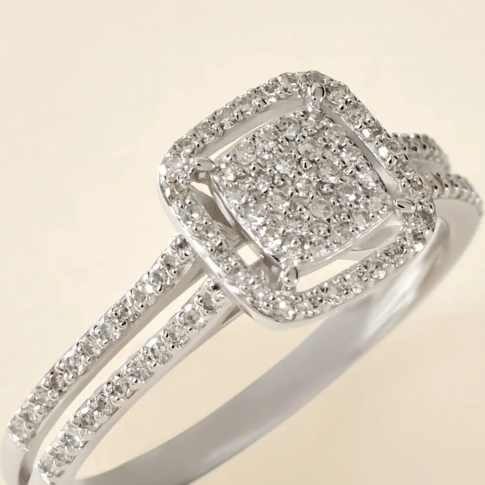 Bague Collection 1986 Or Blanc Diamant