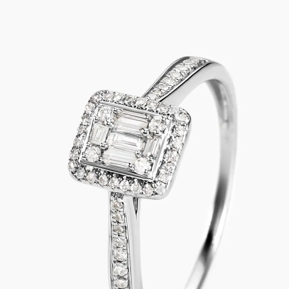 Bague Collection 1986 Or Blanc Diamant