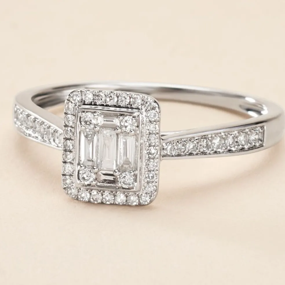 Bague Collection 1986 Or Blanc Diamant