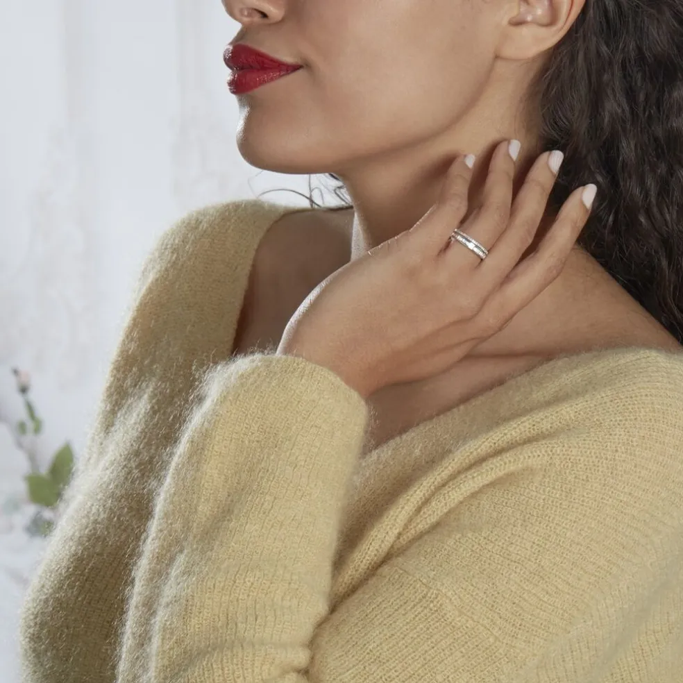 Bague Collection 1986 Or Blanc Diamant