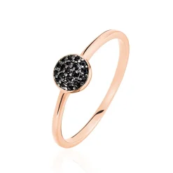 Bague Colline Argent Rose Oxyde De Zirconium