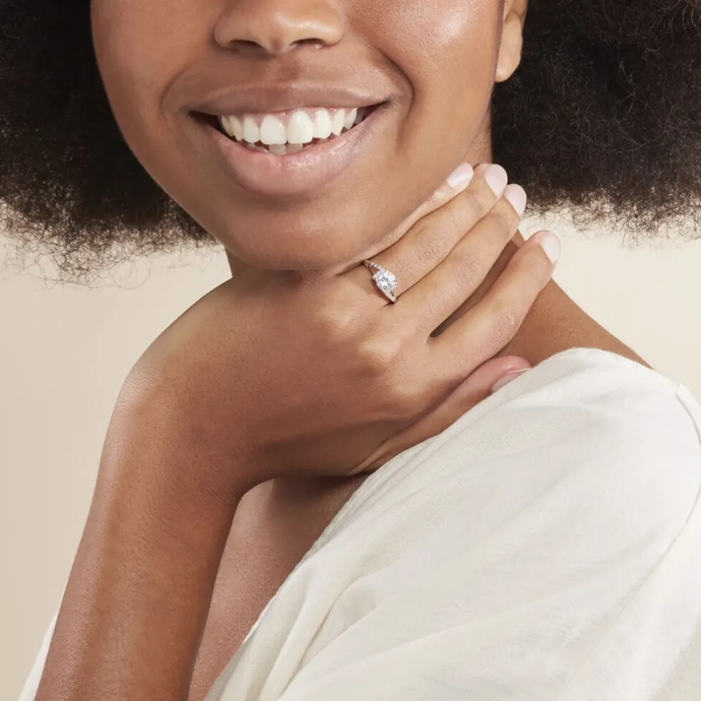 Bague Conception Argent Blanc Oxyde De Zirconium