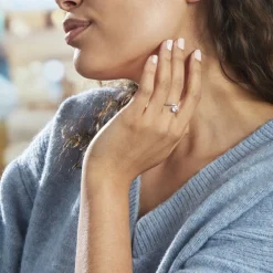 Bague Coronille Or Blanc Oxyde