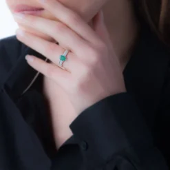 Bague Crista Or Jaune Citrine Et Diamant