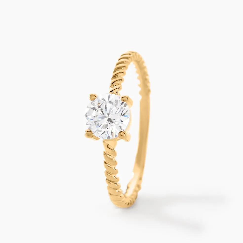 Bague Cymbeline Or Jaune Oxyde De Zirconium