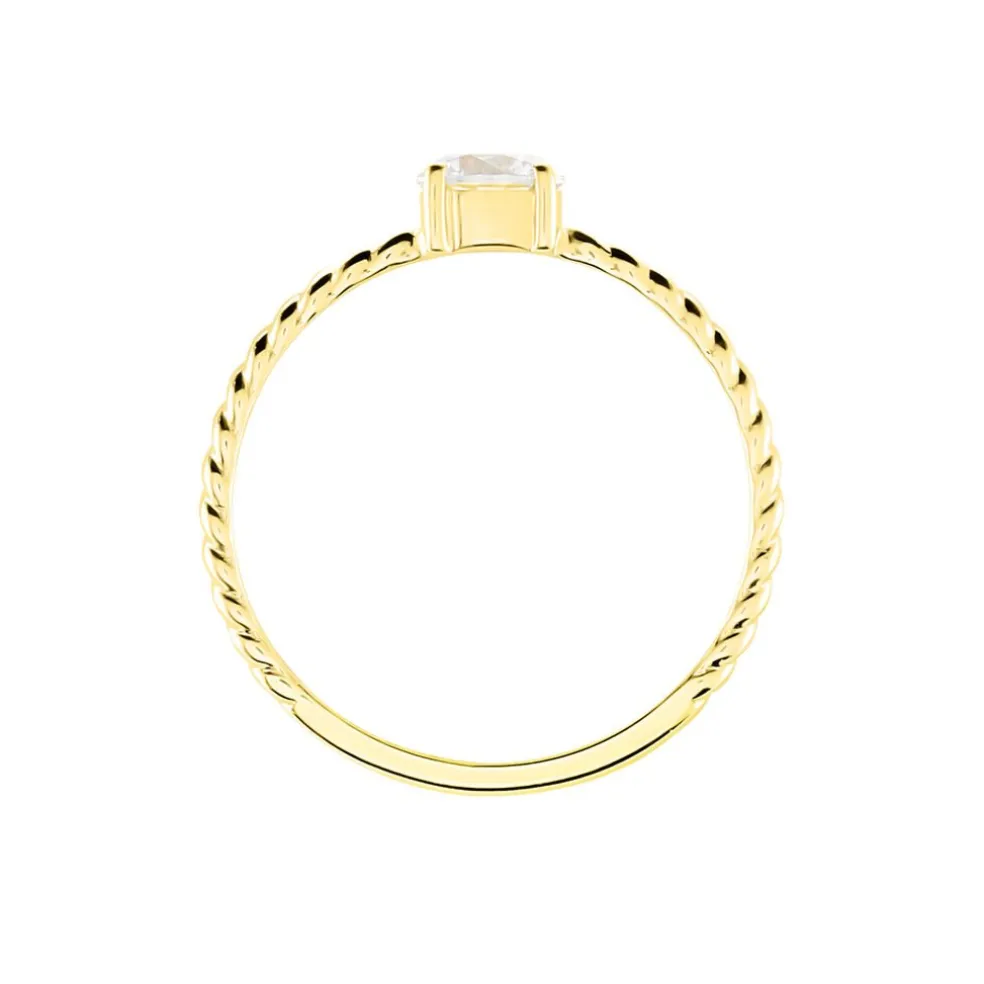 Bague Cymbeline Or Jaune Oxyde De Zirconium