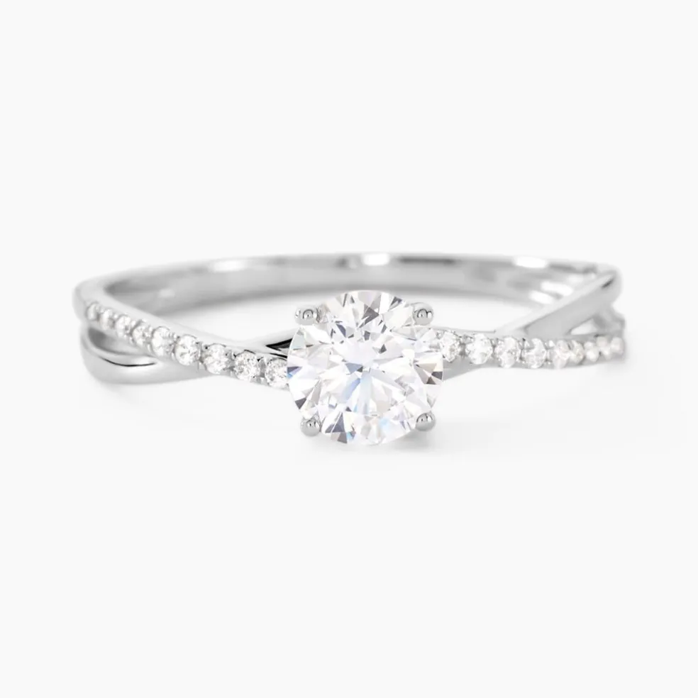 Bague Dana Or Blanc Oxyde De Zirconium