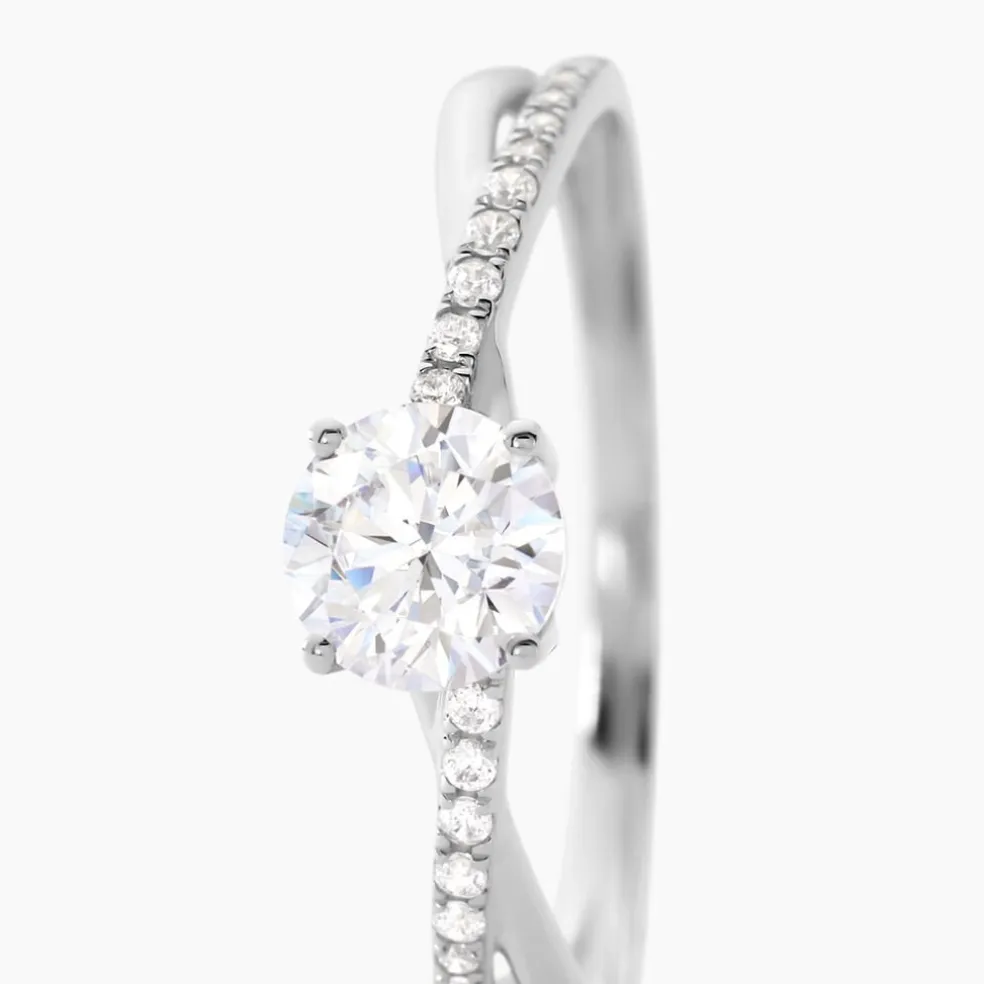 Bague Dana Or Blanc Oxyde De Zirconium