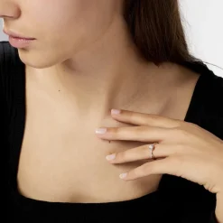 Bague Dana Or Jaune Oxyde De Zirconium