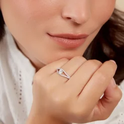 Bague Danice Argent Blanc Oxyde De Zirconium