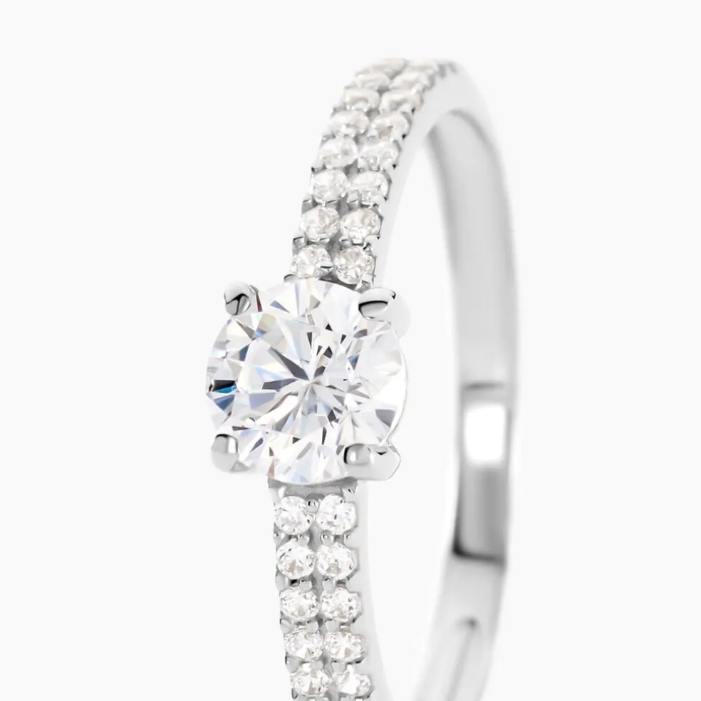 Bague Dayna Or Blanc Oxyde De Zirconium