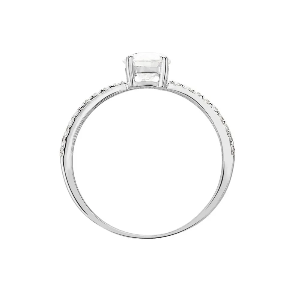 Bague Dayna Or Blanc Oxyde De Zirconium