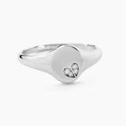 Bague Declaration Argent Blanc Oxyde De Zirconium