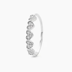 Bague Declaration Argent Blanc Oxyde De Zirconium