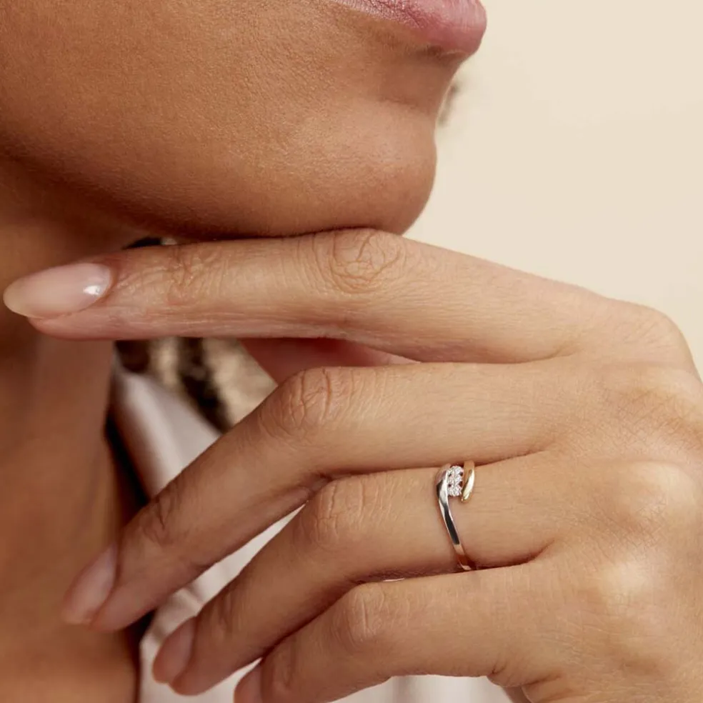 Bague Delphine Or Bicolore Diamant