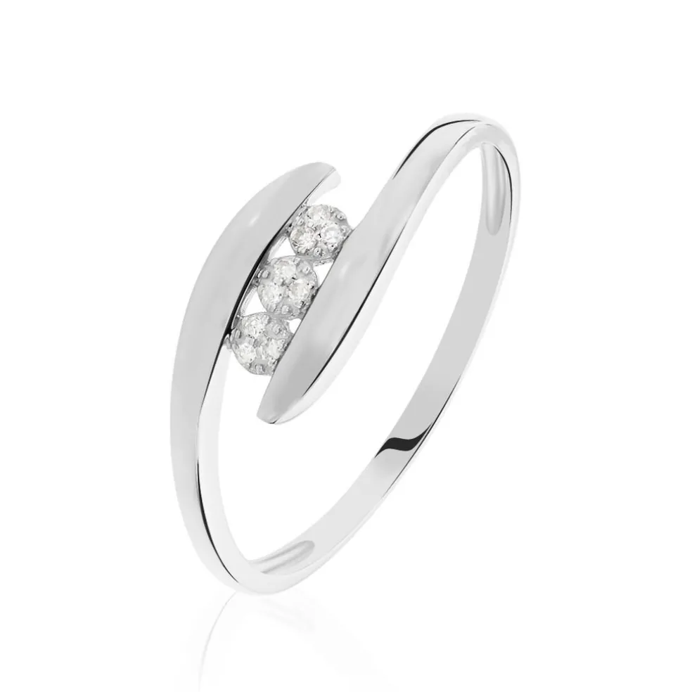 Bague Delphine Or Blanc Diamant