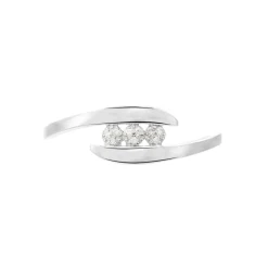 Bague Delphine Or Blanc Diamant