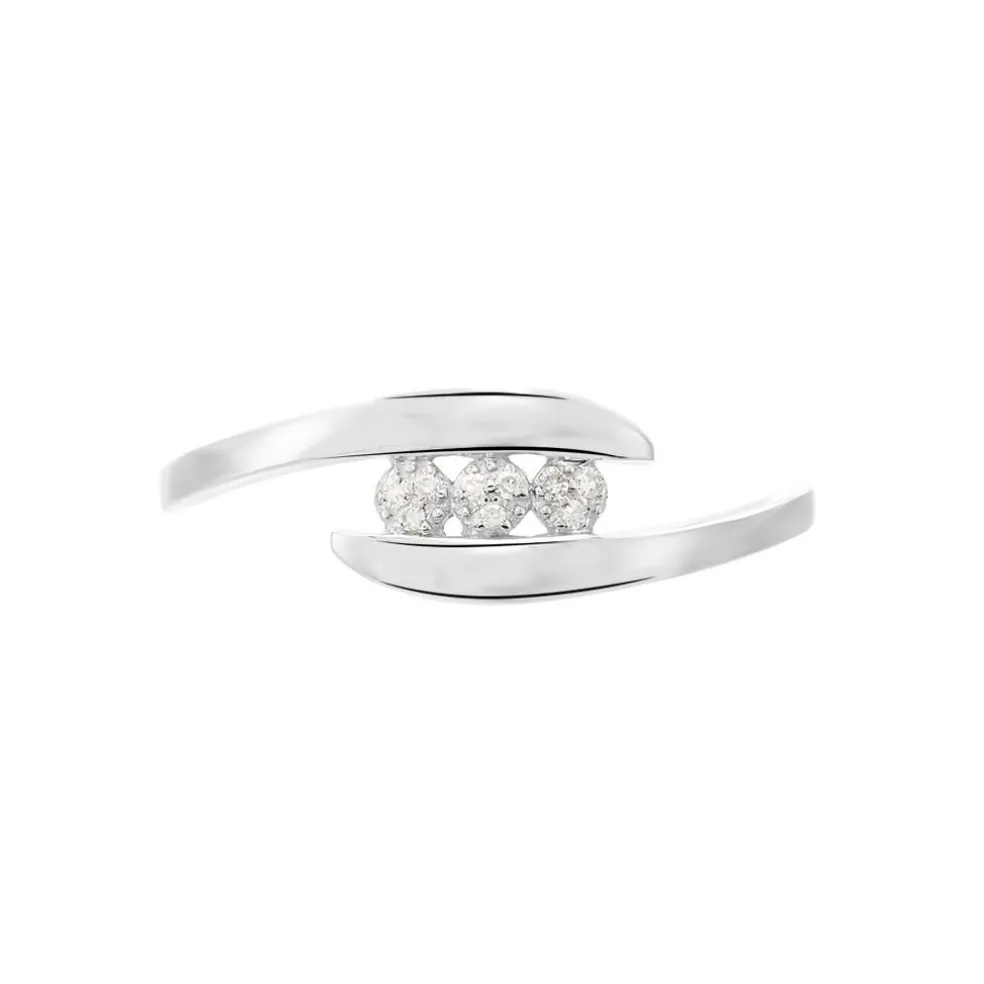 Bague Delphine Or Blanc Diamant