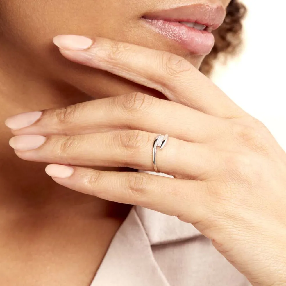 Bague Delphine Or Blanc Diamant