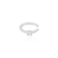 Bague D'hélix Unitaire Alix Argent Blanc Oxyde De Zirconium