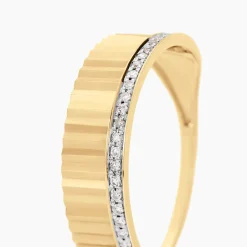 Bague Diamantee Or Jaune Diamant