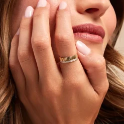 Bague Diamantee Or Jaune Diamant