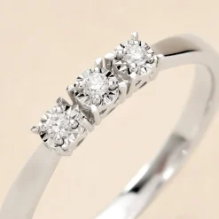 Bague Diamotion Or Blanc Diamant