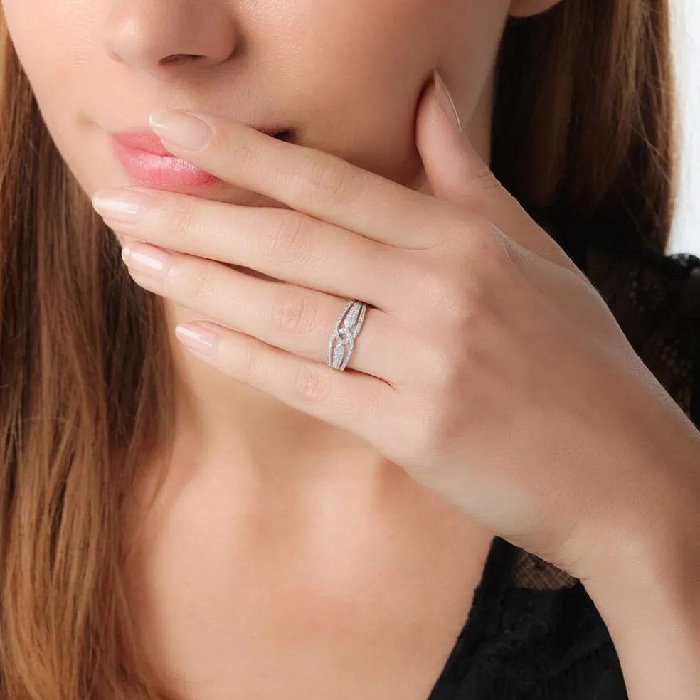 Bague Diana Or Blanc Diamant