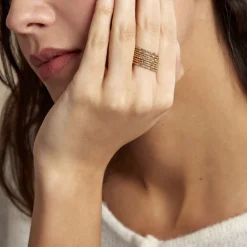 Bague Dion Acier Jaune