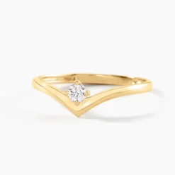 Bague Dipali Or Jaune Diamant Synthétique