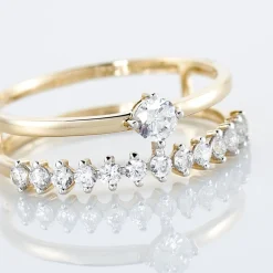 Bague Dolfina Or Jaune Oxyde De Zirconium