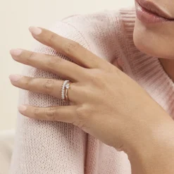 Bague Dolfina Or Jaune Oxyde De Zirconium