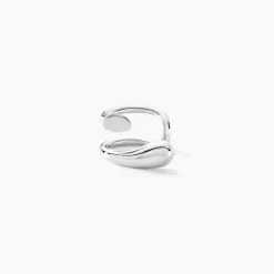 Bague D'oreille Unitaire Lovana Argent Blanc