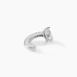 Bague D'oreille Unitaire Naura Argent Blanc Oxyde De Zirconium